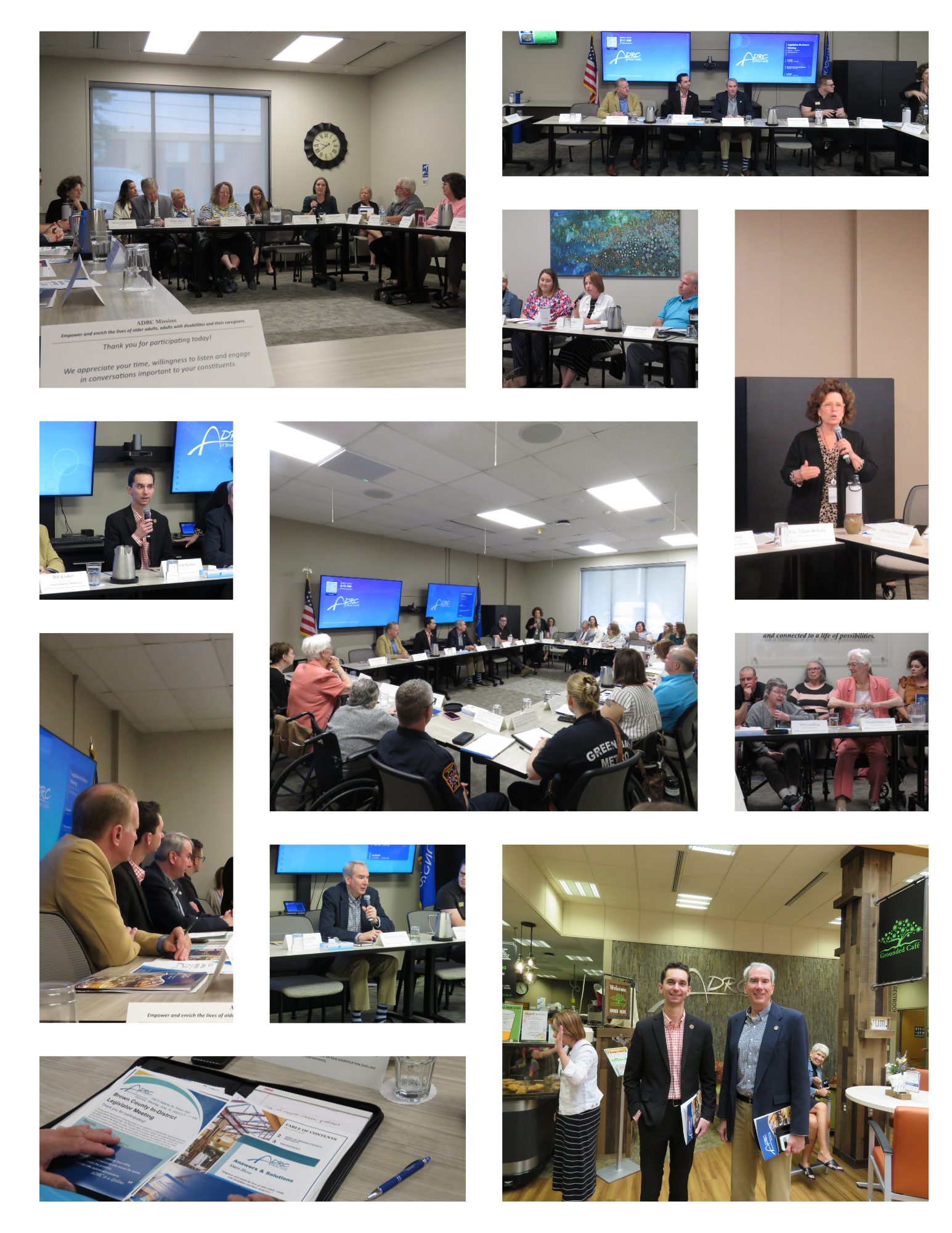 Several pictures from the in-district meeting