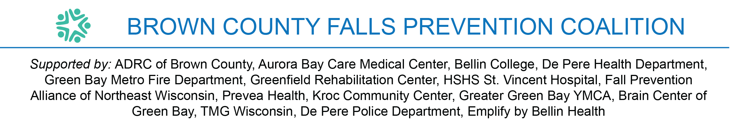 Falls Prevention coalition logo with partners